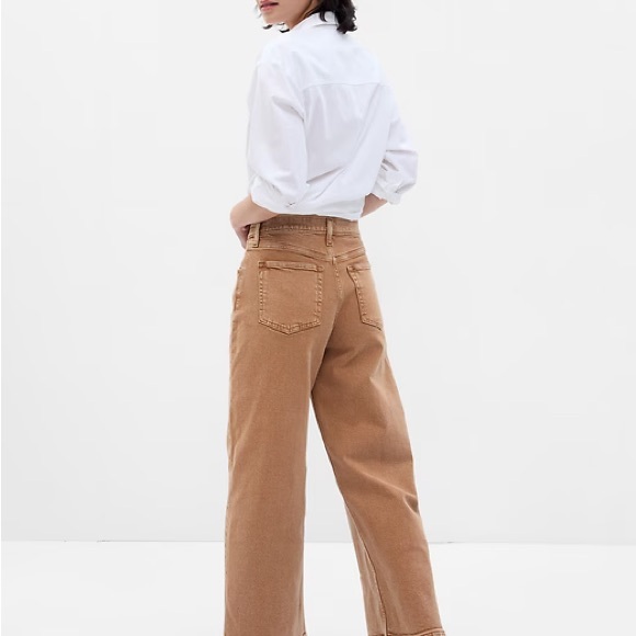 GAP High Stride Wide Leg Ankle Jeans 31 Tall / 12 Tall - Picture 2 of 7